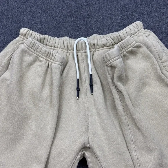 YoungLA Sweatpants Mens Medium Beige Graphic Joggers Streetwear - Picture 7 of 9